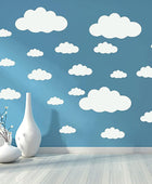 Calcomanías de pared de nubes grandes extraíbles, calcomanías de vinilo - VIRTUAL MUEBLES