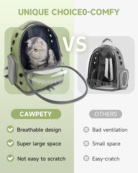 Mochila para gatos, mochila plegable transpirable para gatos, mochila plegable