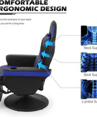 Silla reclinable ergonómica ajustable para videojuegos, sofá individual con