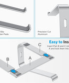 OMOTON Soporte desmontable de aluminio para laptop en escritorio, compatible