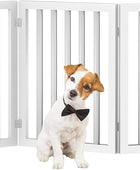 Puerta para mascotas independiente, 4 paneles de color crema