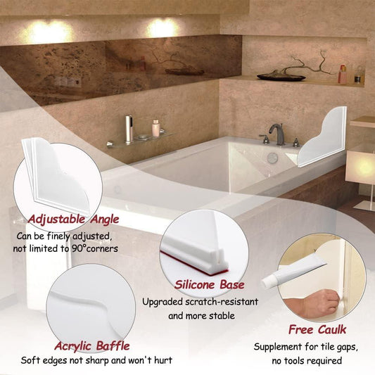 Kit de protección contra salpicaduras de ducha, protectores de salpicaduras - VIRTUAL MUEBLES