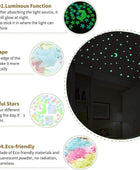 200 calcomanías coloridas que brillan en la oscuridad estrellas luminosas y - VIRTUAL MUEBLES