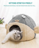 Camas para gatos de interior Cama para gatos con almohada acolchada extraíble