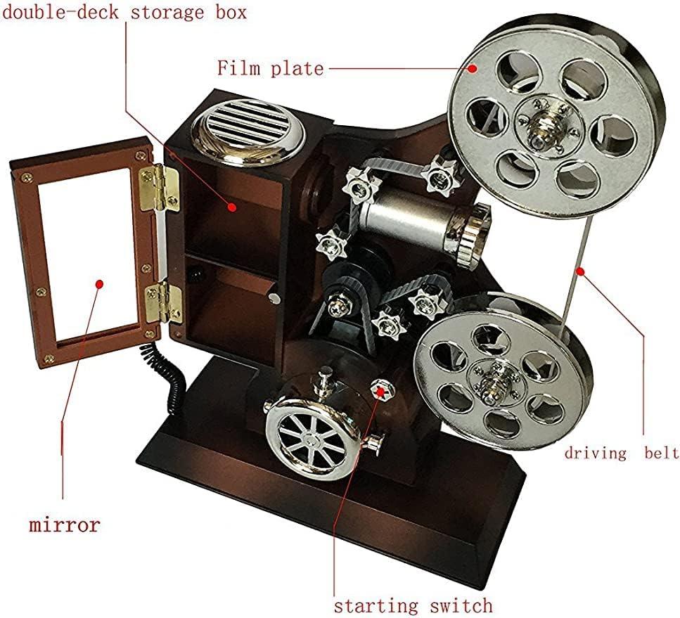 POPgifts Caja de música para proyector de películas, mini caja de música