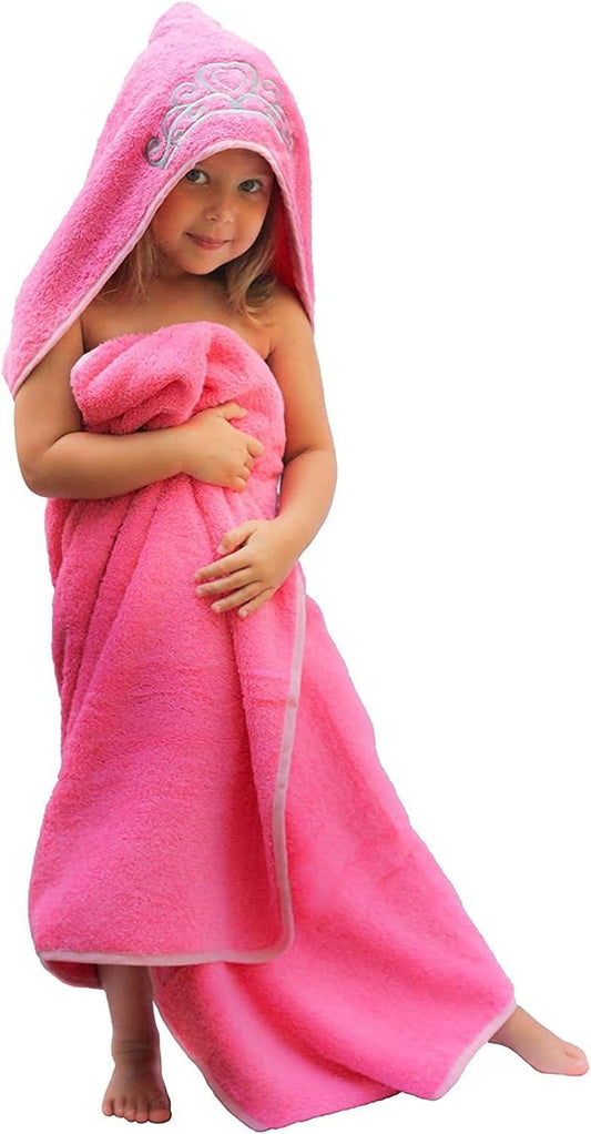 Toalla para niñasbebés, Princesa con capucha, de tejido suave, de 27.5 x 49 - VIRTUAL MUEBLES