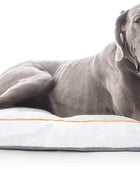Cama para perros de espuma viscoelástica con cubierta lavable extraíble, Piedra