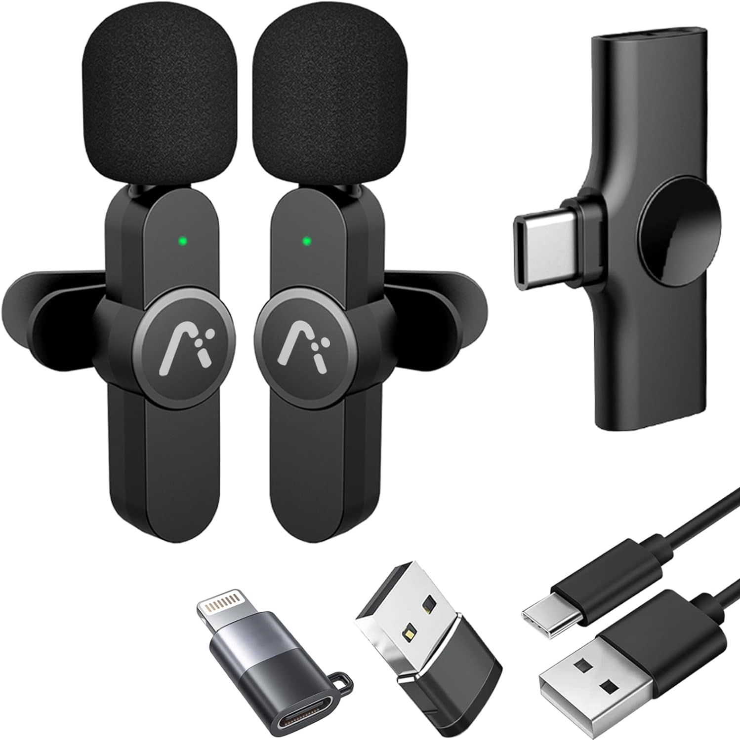 Micrófono de solapa inalámbrico Lavalier para iPhone iPad Micrófono pr -  VIRTUAL MUEBLES