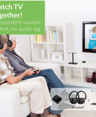 HT41899 Auriculares inalámbricos Bluetooth 5.0 duales para ver televisión