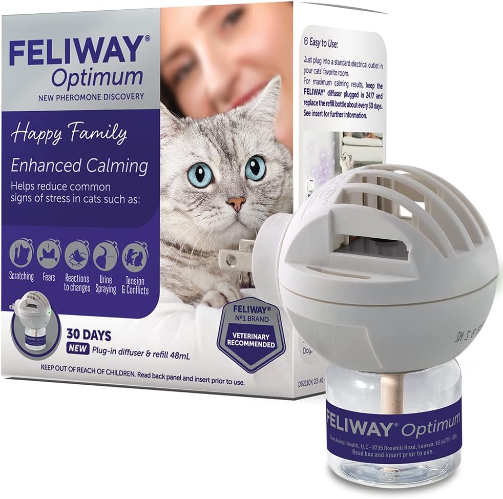  AGETITY Difusor de feromonas calmante para gatos, feromonas  calmantes para gatos para reducir el estrés, rociar y raspar, kit de  iniciación calmante 2 en 1 para gatos, 1 paquete : Productos para Animales