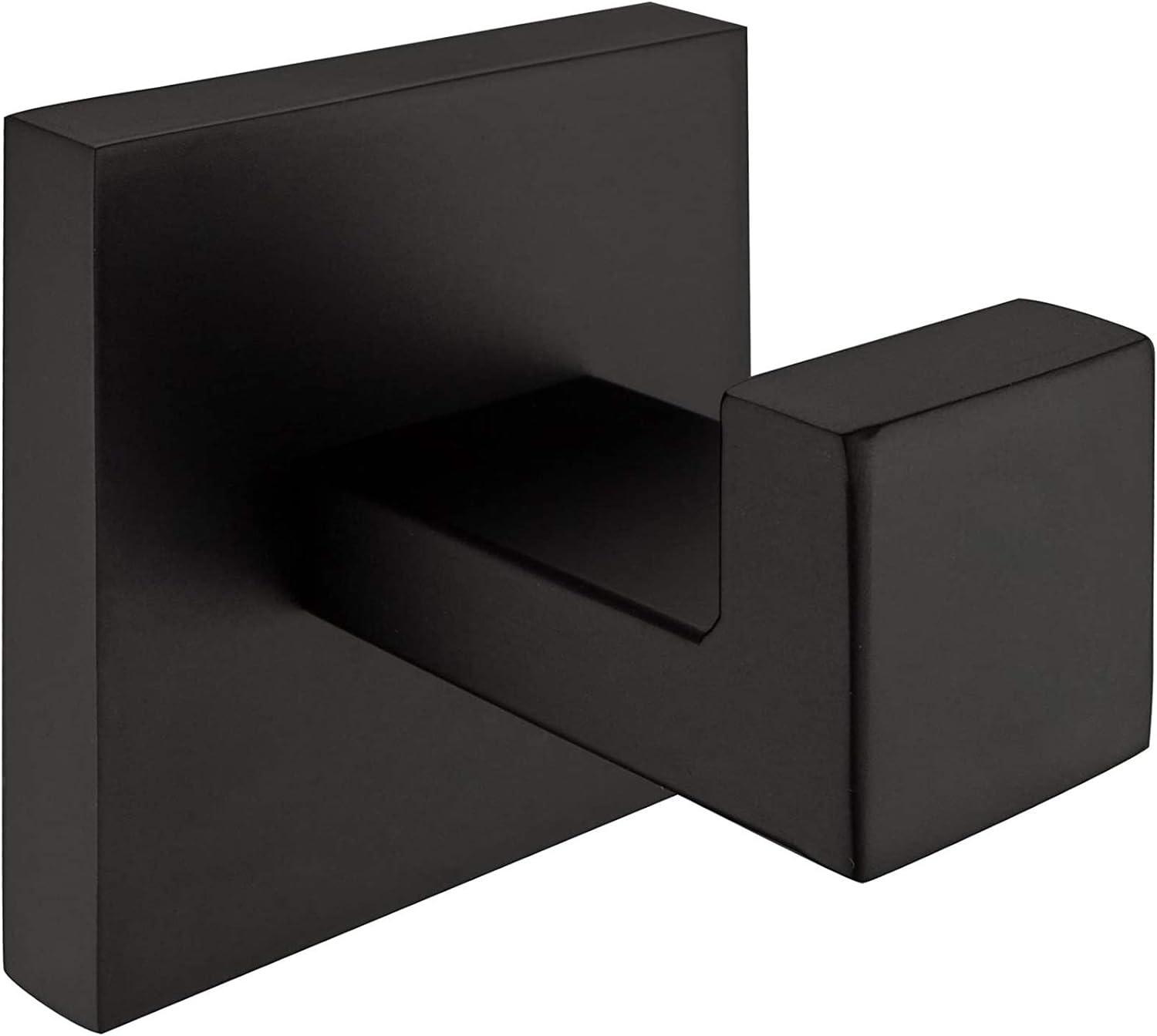 Paquete de 2 ganchos para toallas color negro mate, de acero inoxidable, para - VIRTUAL MUEBLES