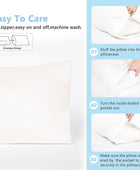 Paquete de 2 fundas de almohada para niños pequeños con cierre de sobre, 13 x - VIRTUAL MUEBLES