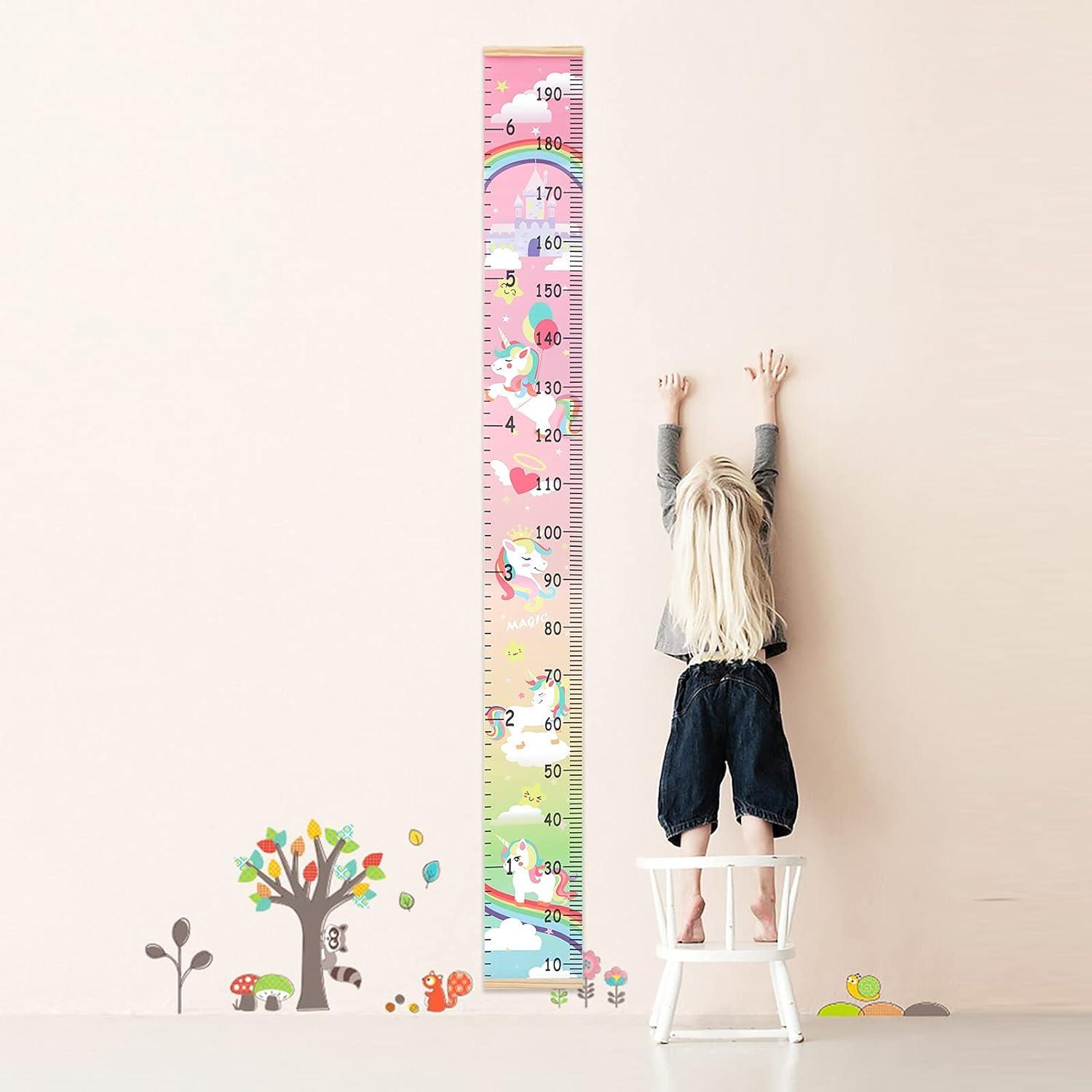 HIFOT Tabla de crecimiento para niños, tabla de medición de altura, lienzo de - VIRTUAL MUEBLES