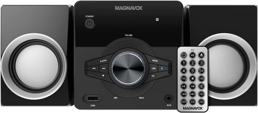 Magnavox MM442 Sistema de estante de CD de carga superior de 3 piezas con radio - VIRTUAL MUEBLES