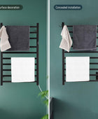 NORTTA Calentador de toallas montado en la pared, 10 barras con opciones de - VIRTUAL MUEBLES