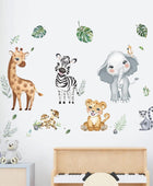 decalmile Calcomanías de pared de animales de la selva, elefante, jirafa, - VIRTUAL MUEBLES