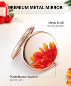 Espejo compacto para bolso doble cara 1X2X con aumento de bolsillo de metal - VIRTUAL MUEBLES