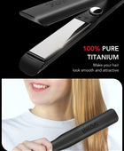 SAZIAKA Plancha plana para el cabello, alisadora profesional de titanio nano