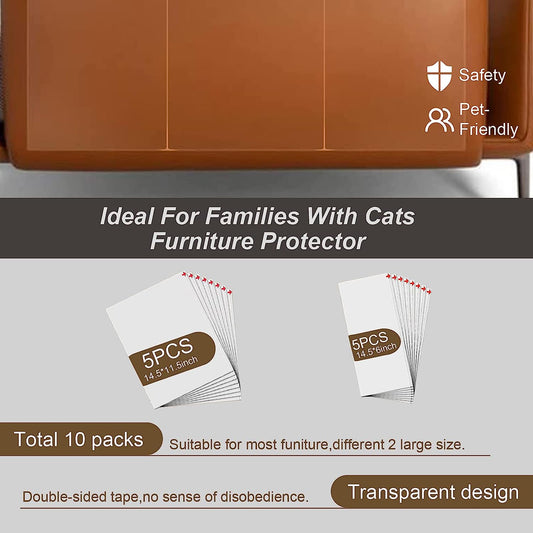 HappyFreeSX Protectores de muebles antiarañazos para gatos, cinta disuasoria de