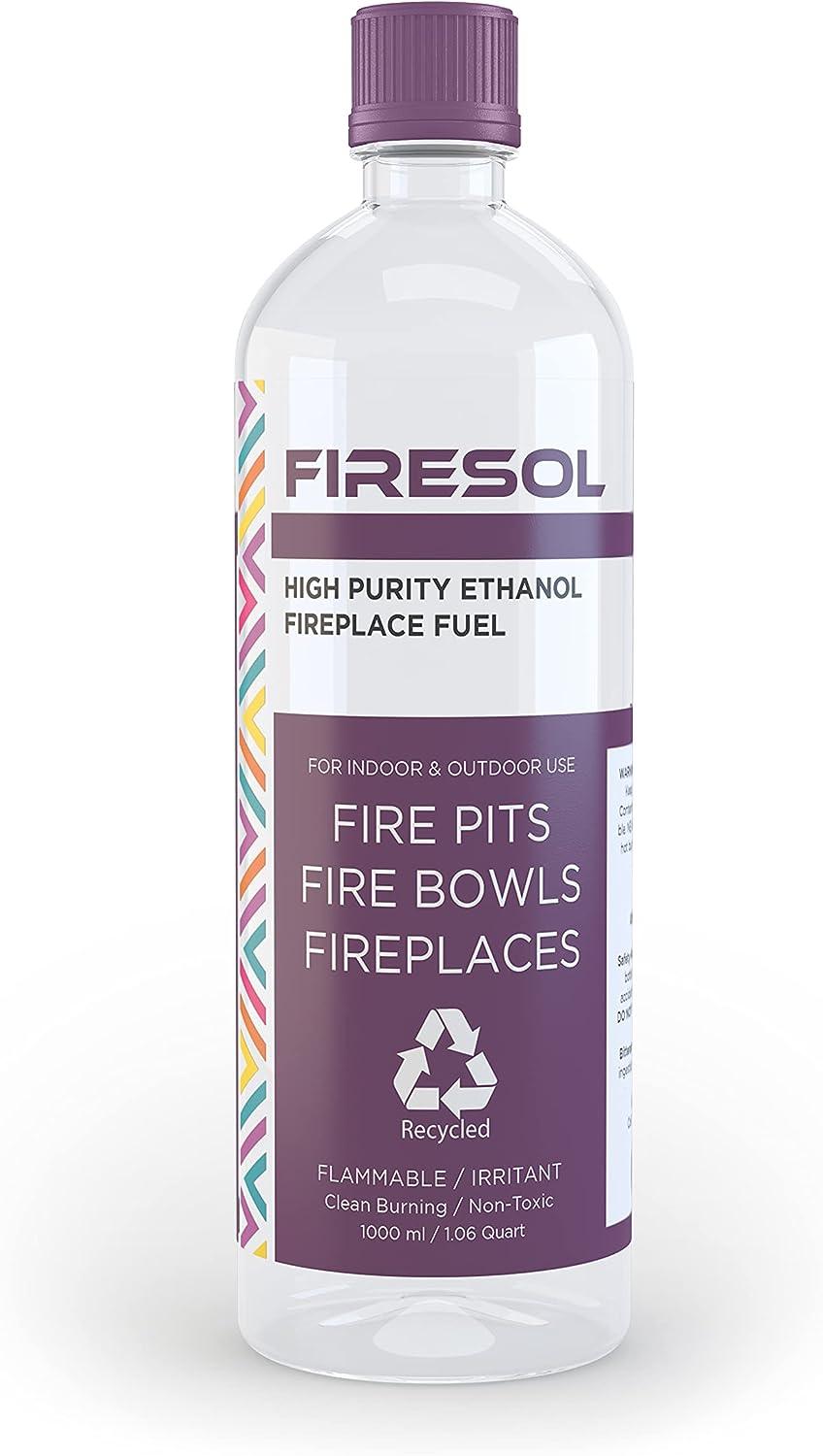 Firesol Etanol de alta pureza, 3 x 1 litro, combustible de bioetanol para - VIRTUAL MUEBLES