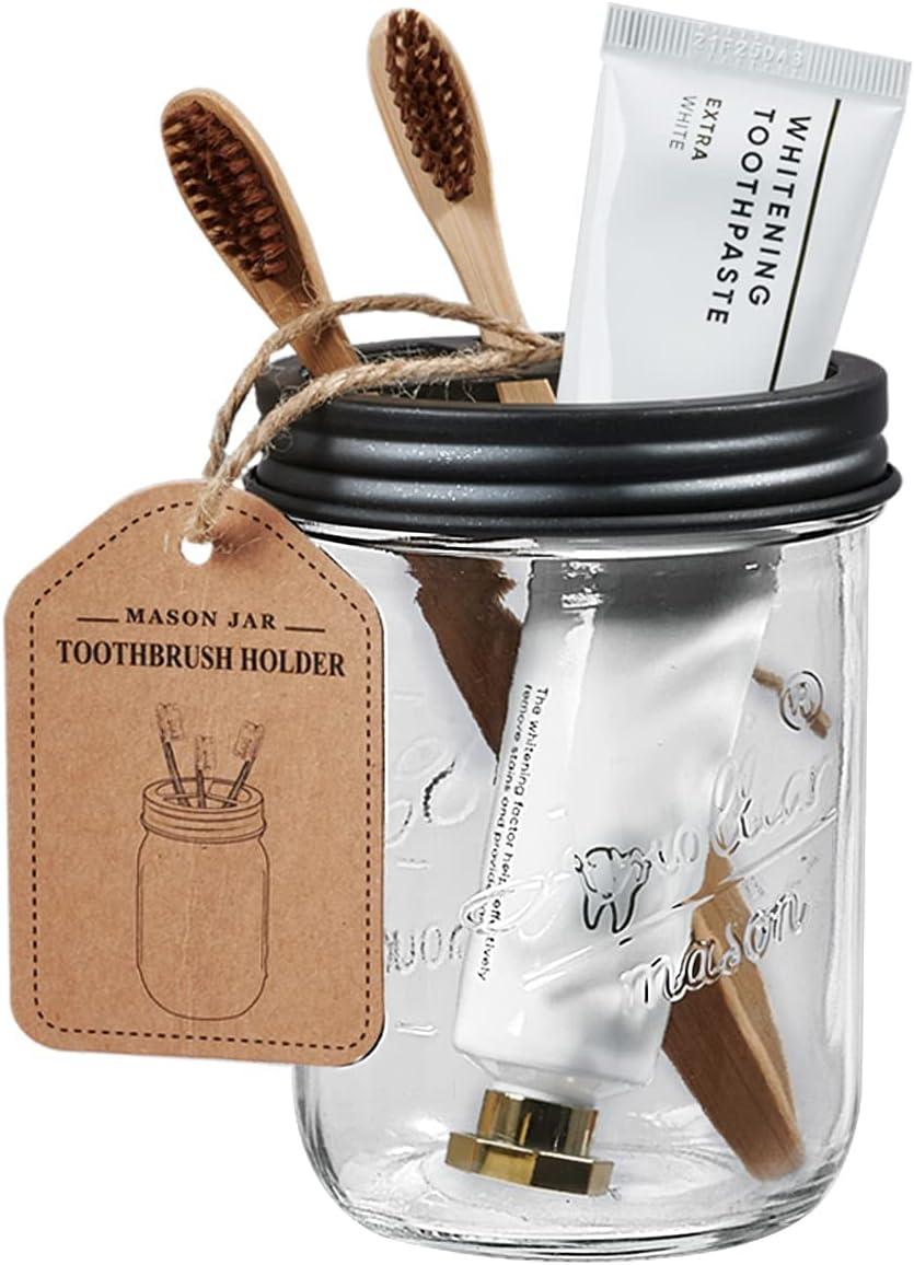 Juego de accesorios de baño Mason Jar (paquete de 4) Dispensador de jabón - VIRTUAL MUEBLES