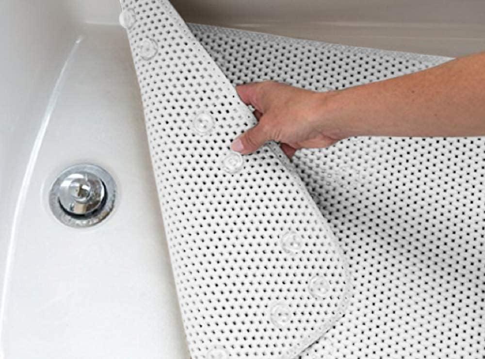 Tapete de baño de lujo antideslizante, de espuma suave para bañera de baño, - VIRTUAL MUEBLES