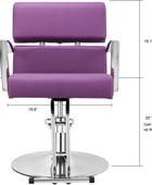 Silla de salón resistente para estilistas silla de barbero giratoria de 360