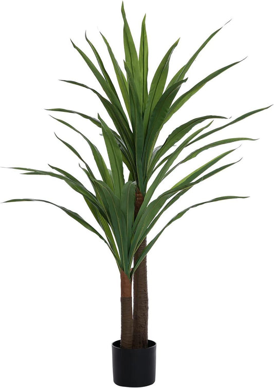 Dracaena Planta de interior de 4 pies de alto, planta falsa grande de interior, - VIRTUAL MUEBLES