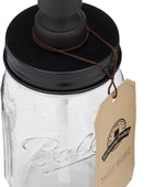 Mason dispensador de jabón, diseño de frasco Negro Con frasco de 16 onzas Hecho - VIRTUAL MUEBLES