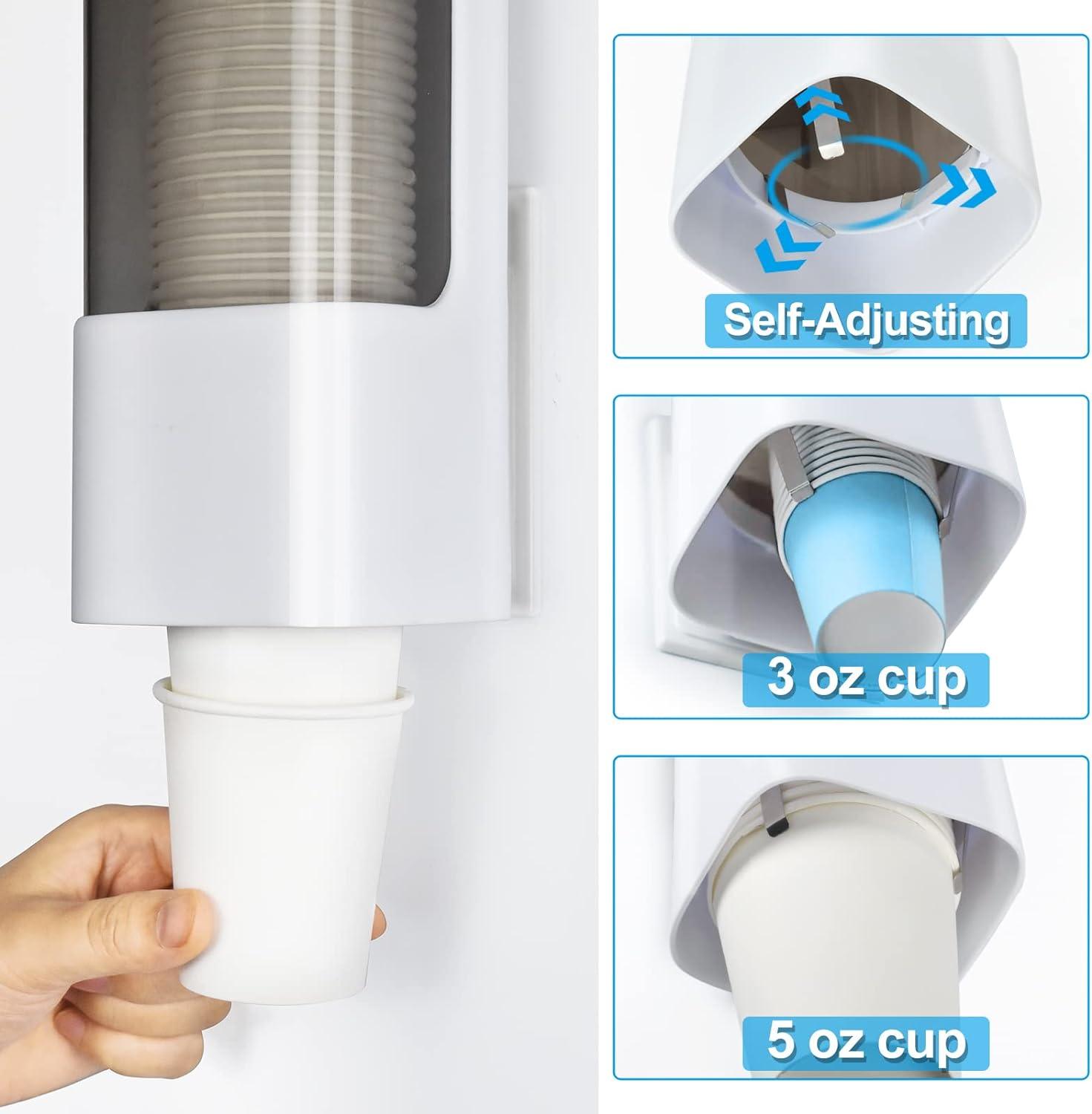 LBTING Dispensador de tazas enfriador de agua, soporte de taza tipo tirón, apto - VIRTUAL MUEBLES