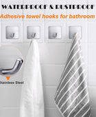 Ganchos adhesivos resistentes para toallas, ganchos de pared, impermeables, de
