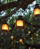Linterna LED vintage funciona con pilas, decoración de cabina pirata de