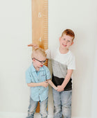 Tabla de crecimiento para niños Tabla de altura de madera real para niños