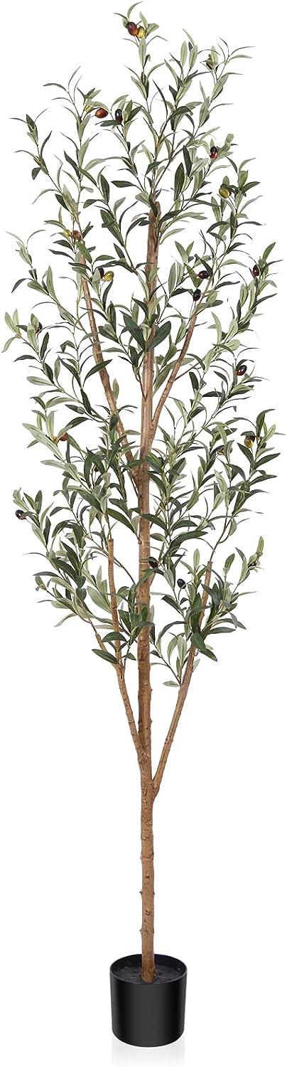 Árbol de seda de olivo artificial grande de 6 pies 70 pulgadas de alto -  VIRTUAL MUEBLES