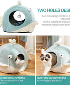 Camas para gatos de interior Cueva de cama para gatos con almohada acolchada