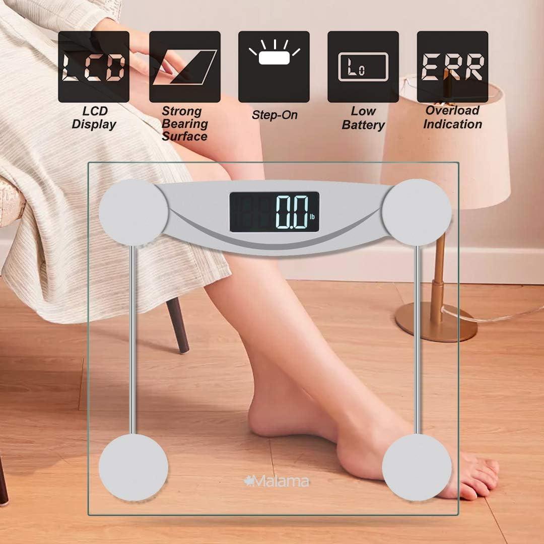 Báscula digital de peso corporal báscula de peso con tecnología Step-On - VIRTUAL MUEBLES