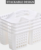 Cesta de ducha de plástico con 3 compartimentos, organizador portátil de - VIRTUAL MUEBLES