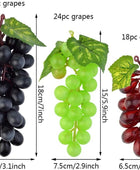 15pcs Artificial Grape Large Lifelike Artificial Grapes Decor Hanging - VIRTUAL MUEBLES