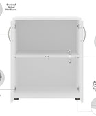 Armario universal de almacenamiento para lavandería con puertas y estantes,