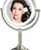 Espejo de maquillaje grande y alto de 8.5 pulgadas, espejo de tocador con - VIRTUAL MUEBLES