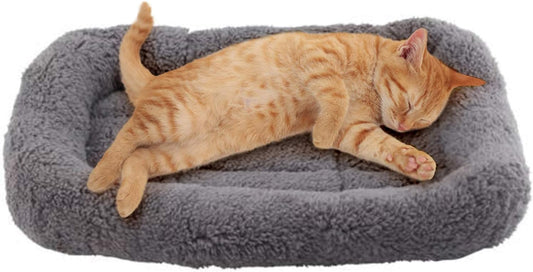 Tapete de cama de felpa para gatos de 10 x 15 pulgadas, cojín para mascotas con