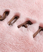 Alfombra color rosa de 4 x 6 pies peluda esponjosa rectangular para habitación - VIRTUAL MUEBLES