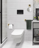 Q7010BKLSJ Juego de 3 toallas de baño de color negro y dorado cepillado, juego - VIRTUAL MUEBLES