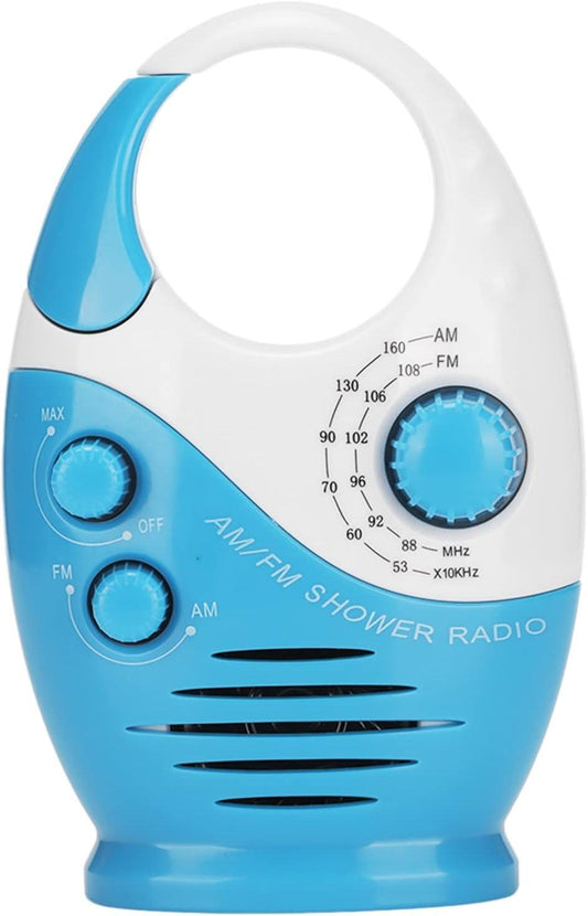 Radios de ducha portátiles, altavoz de botón AM FM, ajustable e impermeable, - VIRTUAL MUEBLES