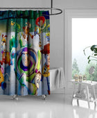 Cortina de ducha de dibujos animados para niños, bonita cortina de ducha de - VIRTUAL MUEBLES