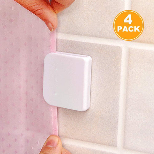 Paquete de 4 clips de protección contra salpicaduras de ducha, clips - VIRTUAL MUEBLES