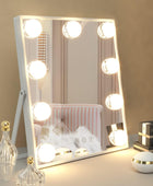 9 bombillas LED Hollywood espejo de tocador con luces, espejo de maquillaje - VIRTUAL MUEBLES