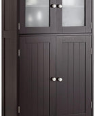Armario de suelo de baño, armario de almacenamiento independiente con puertas