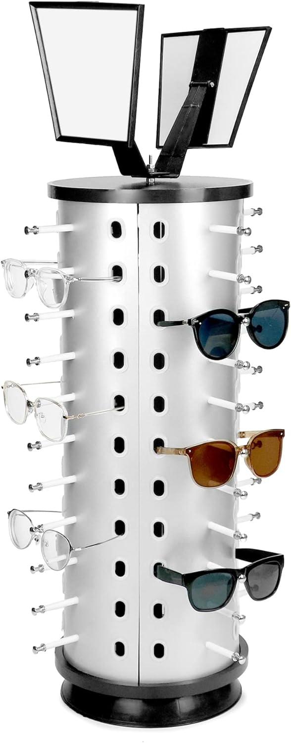  jinyi2016SHOP Soporte de exhibición para gafas de 3 niveles y 4  niveles, soporte organizador de lentes de sol, soportes para gafas de sol,  soporte de acrílico para gafas de sol, soporte