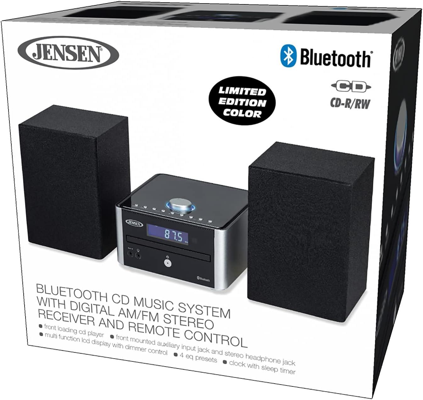Modern JBS-210 Silver Series Estantería con Bluetooth CD, estéreo digital AMFM - VIRTUAL MUEBLES